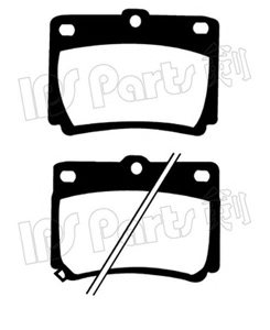 IPS Parts IBR-1592 Brake Pad Set, disc brake